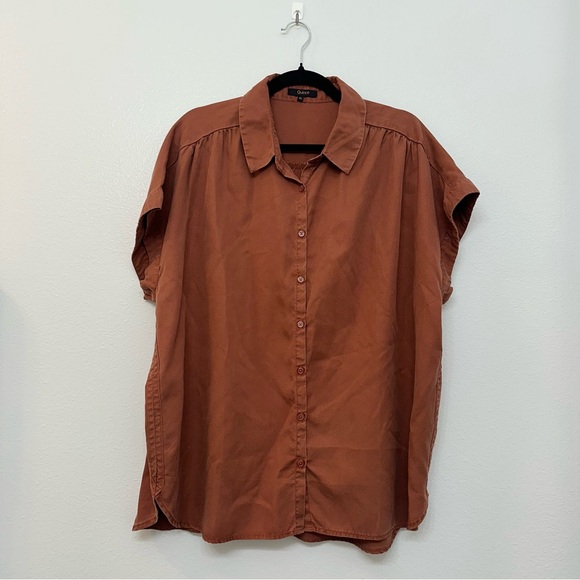 Quince Tops - Quince Vintage Wash Tencel Camp Shirt Size XL